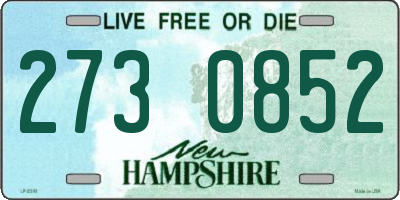 NH license plate 2730852
