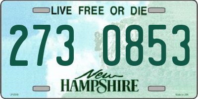 NH license plate 2730853