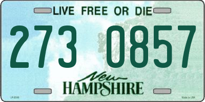 NH license plate 2730857