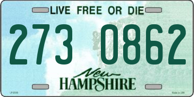 NH license plate 2730862