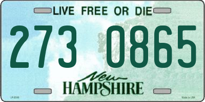 NH license plate 2730865