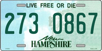 NH license plate 2730867