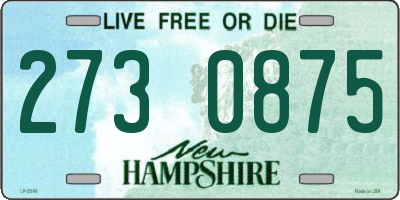 NH license plate 2730875
