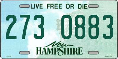 NH license plate 2730883