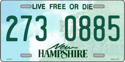 NH license plate 2730885