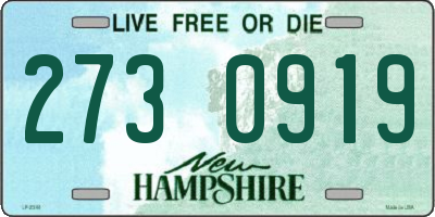 NH license plate 2730919