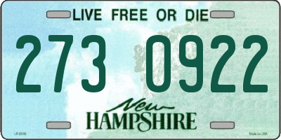 NH license plate 2730922
