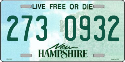 NH license plate 2730932