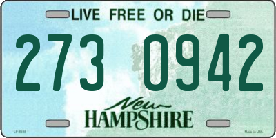 NH license plate 2730942