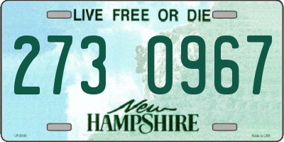 NH license plate 2730967