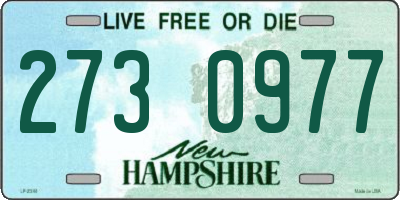 NH license plate 2730977