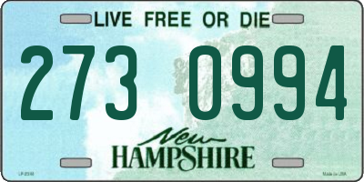 NH license plate 2730994