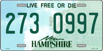 NH license plate 2730997
