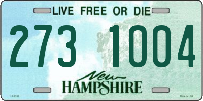 NH license plate 2731004