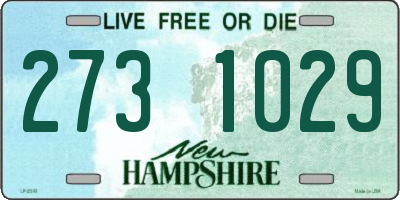 NH license plate 2731029