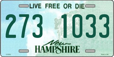 NH license plate 2731033
