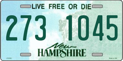 NH license plate 2731045