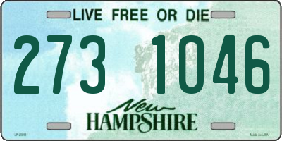 NH license plate 2731046