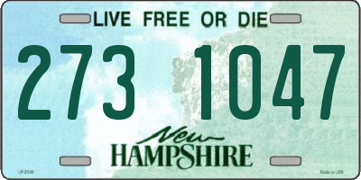 NH license plate 2731047