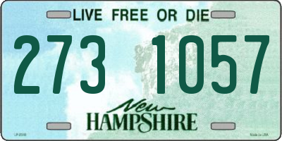 NH license plate 2731057