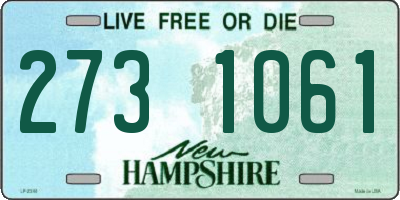 NH license plate 2731061