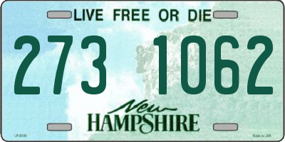 NH license plate 2731062