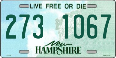 NH license plate 2731067