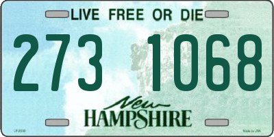 NH license plate 2731068
