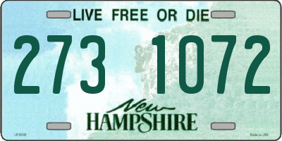 NH license plate 2731072