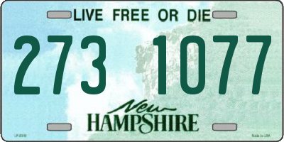 NH license plate 2731077