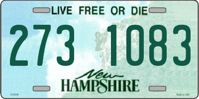 NH license plate 2731083