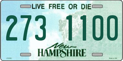 NH license plate 2731100