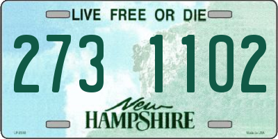 NH license plate 2731102