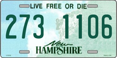 NH license plate 2731106