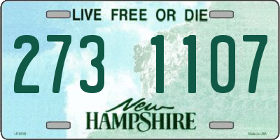 NH license plate 2731107