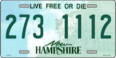 NH license plate 2731112