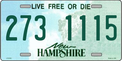 NH license plate 2731115