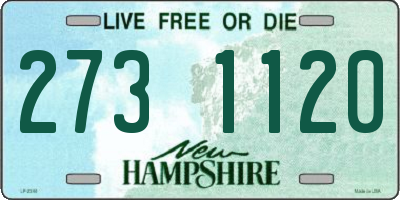 NH license plate 2731120