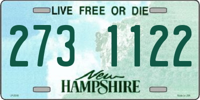 NH license plate 2731122