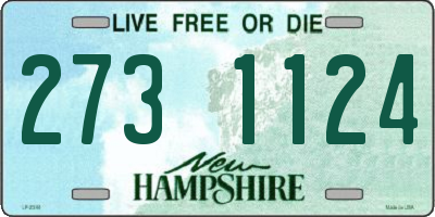 NH license plate 2731124