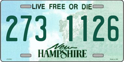 NH license plate 2731126