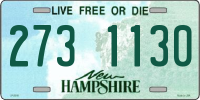 NH license plate 2731130