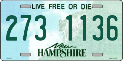 NH license plate 2731136