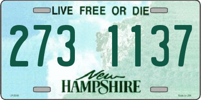 NH license plate 2731137