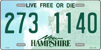 NH license plate 2731140