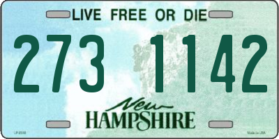 NH license plate 2731142