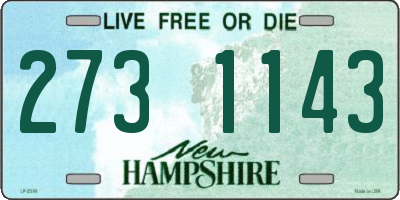 NH license plate 2731143