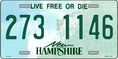 NH license plate 2731146
