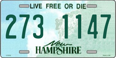 NH license plate 2731147