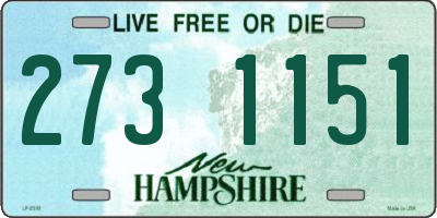 NH license plate 2731151